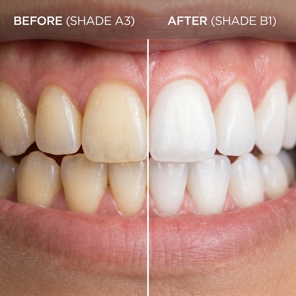 Antes y Después Blanqueamiento Dental
